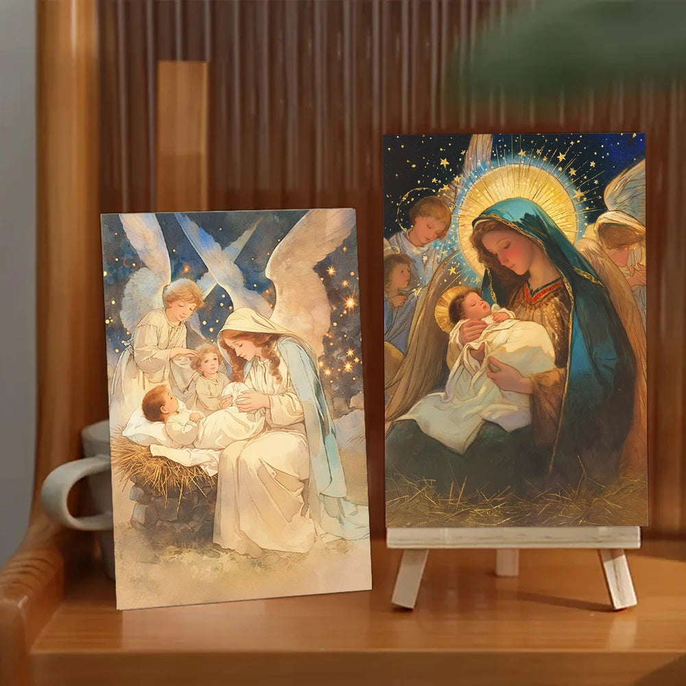 Birth of Jesus Christmas Postcards - 32 Piece Set