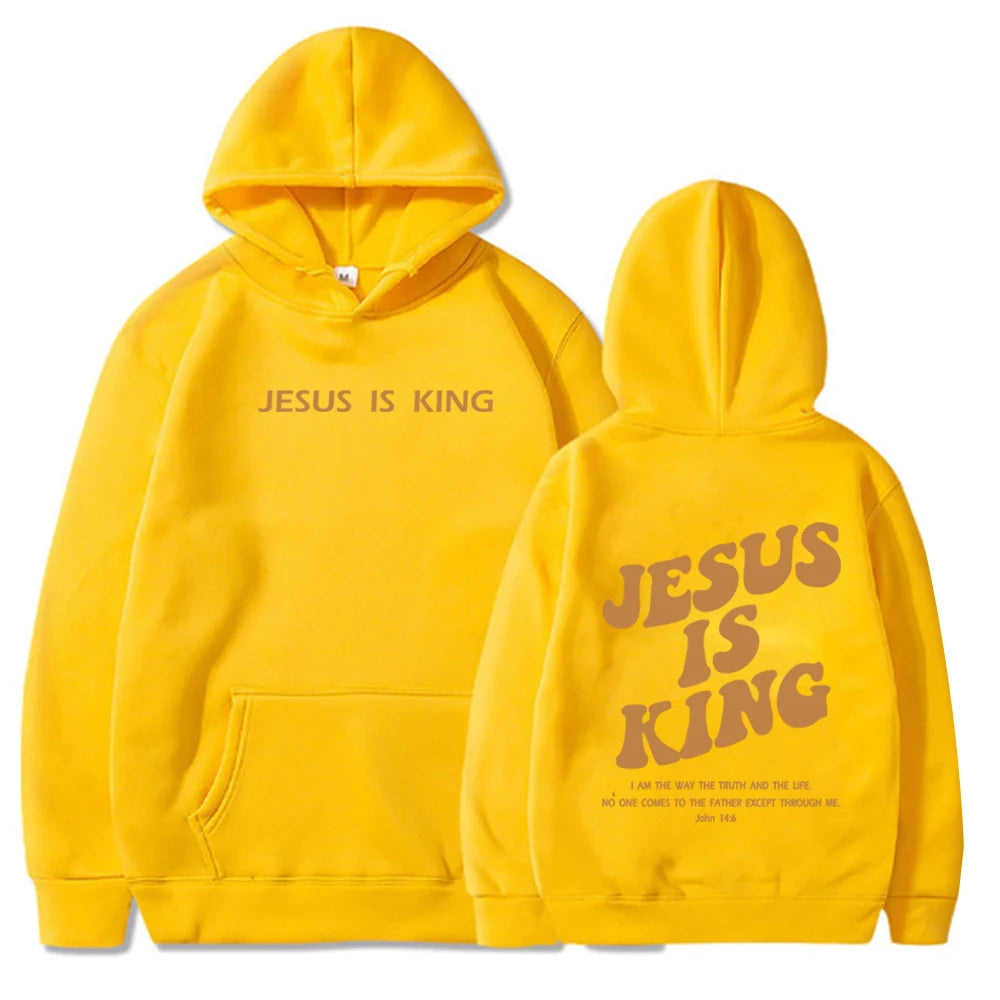 Jesus Is King Streetwear Hoodie - Christian Clothing & Urban Faith Apparel