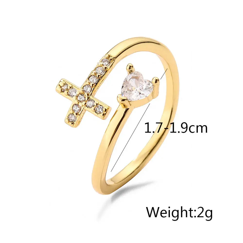 Womens Faith Cross Ring dsers
