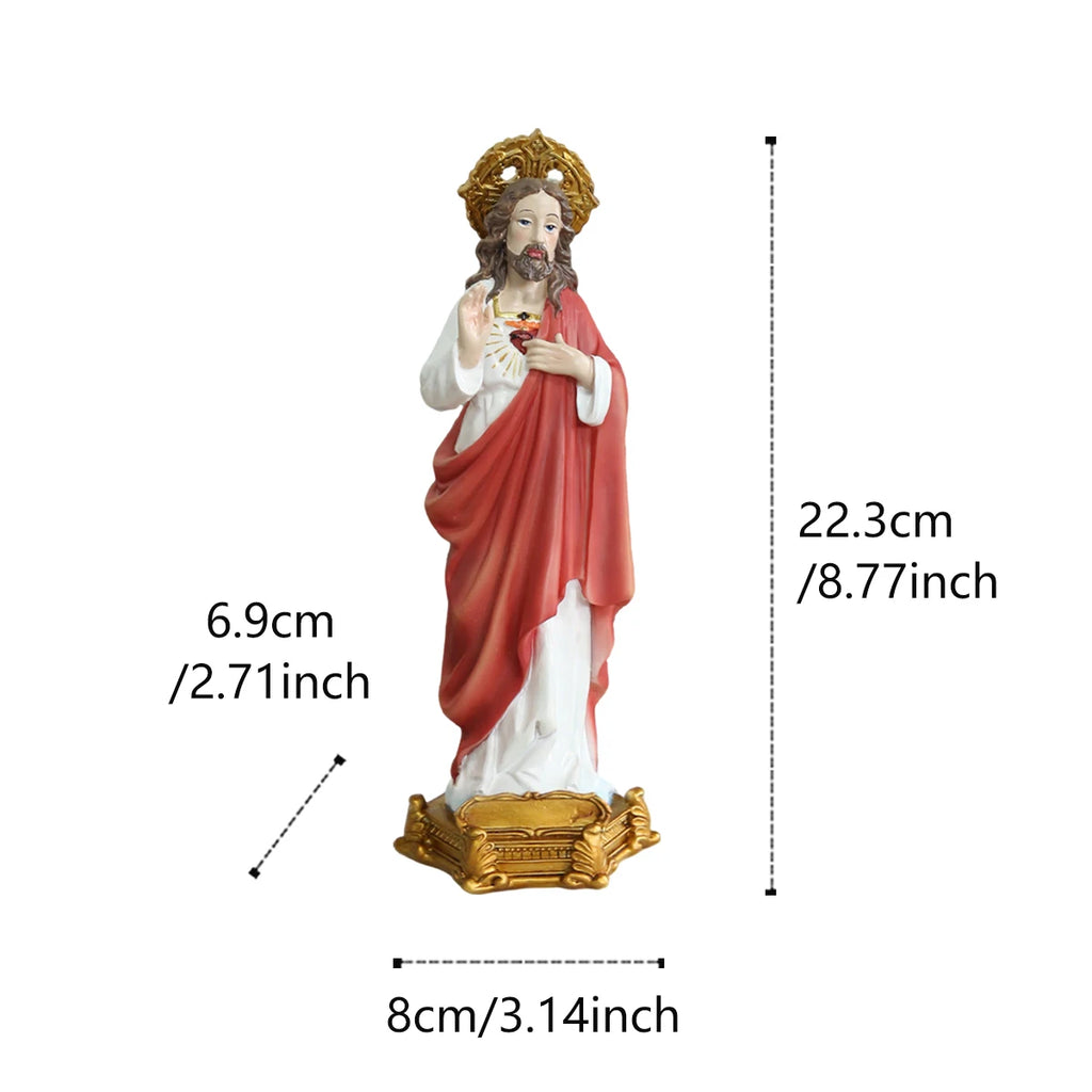 Jesus Christ Statue 8.77" - Resin Religious Decor