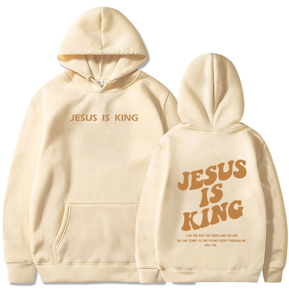Jesus Is King Streetwear Hoodie - Christian Clothing & Urban Faith Apparel