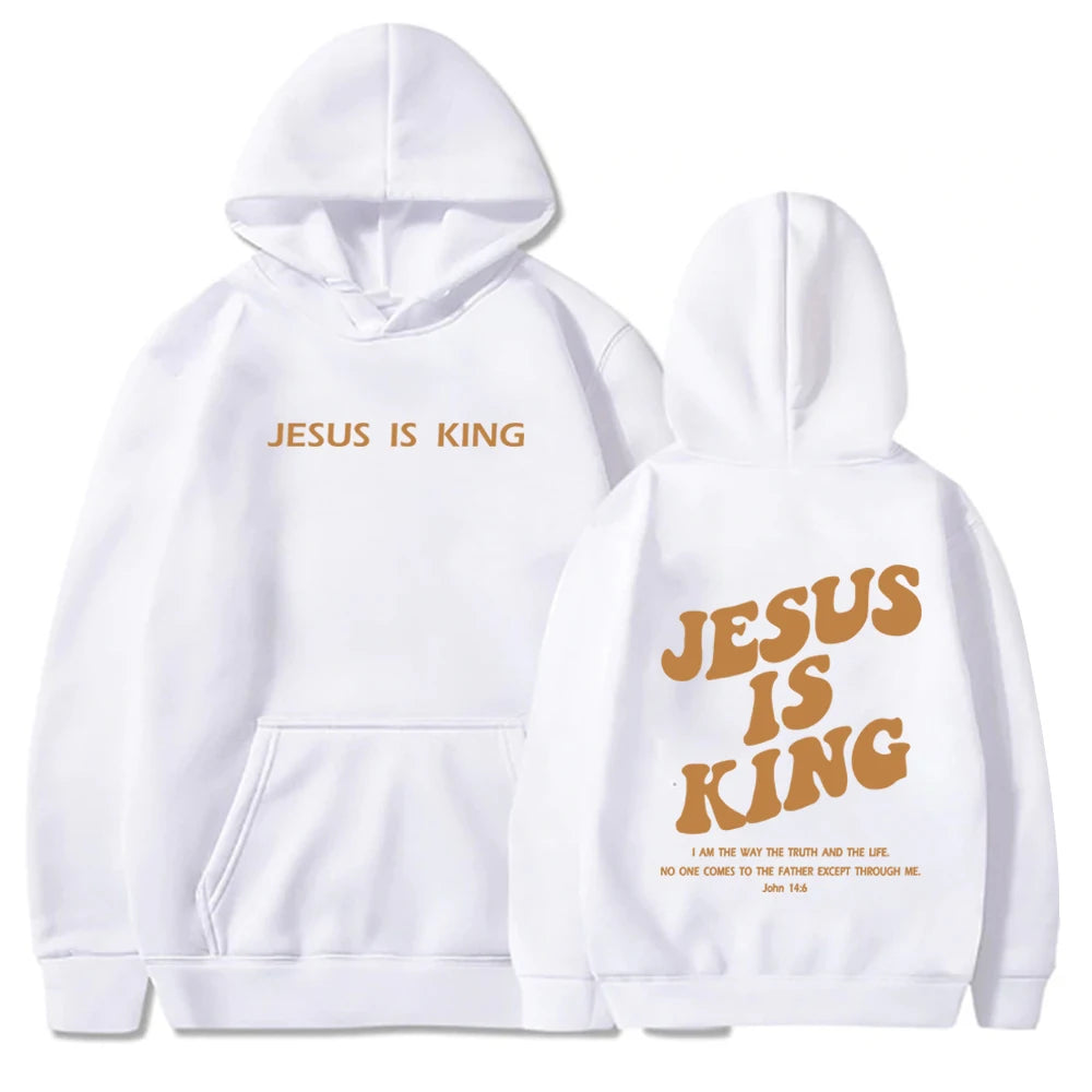 Jesus Is King Streetwear Hoodie - Christian Clothing & Urban Faith Apparel