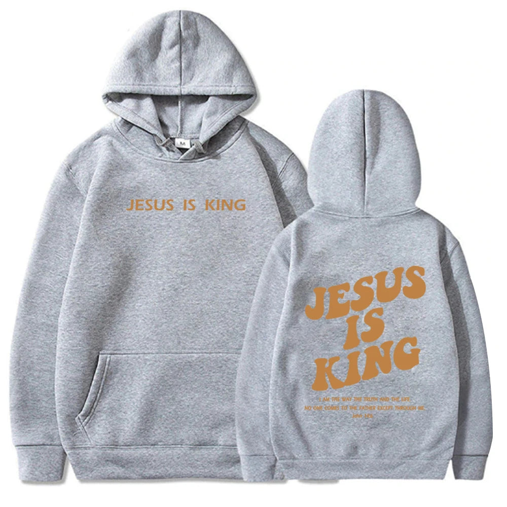 Jesus Is King Streetwear Hoodie - Christian Clothing & Urban Faith Apparel