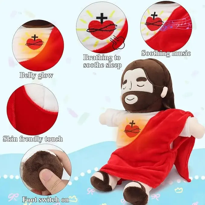 Breathing Jesus Plush Toy - 40CM Soothing Comfort