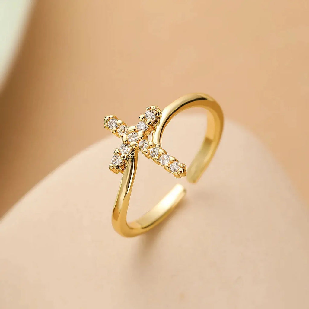 Womens Faith Cross Ring dsers
