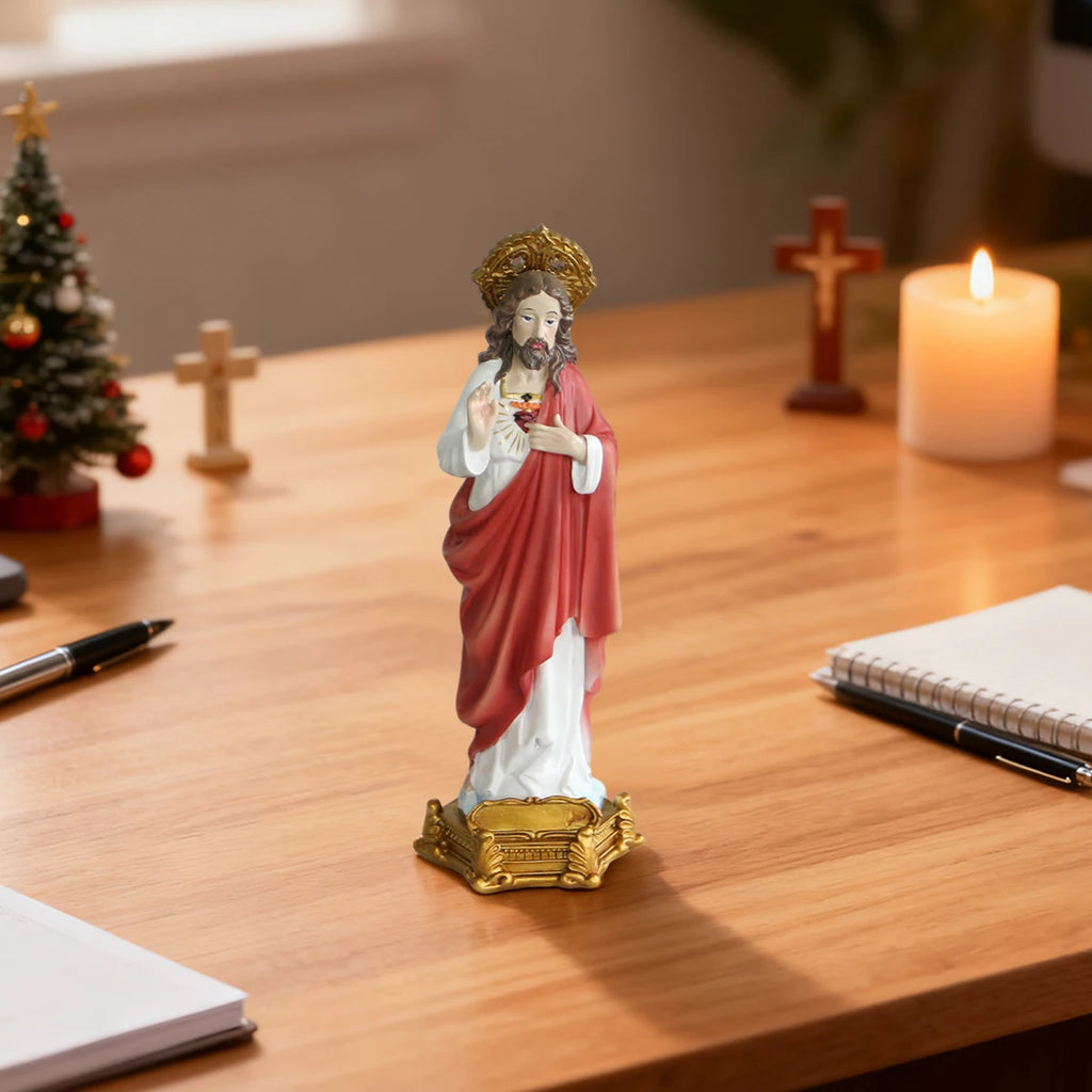 Jesus Christ Statue 8.77" - Resin Religious Decor