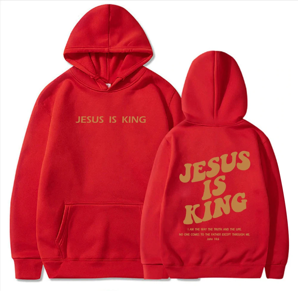 Jesus Is King Streetwear Hoodie - Christian Clothing & Urban Faith Apparel
