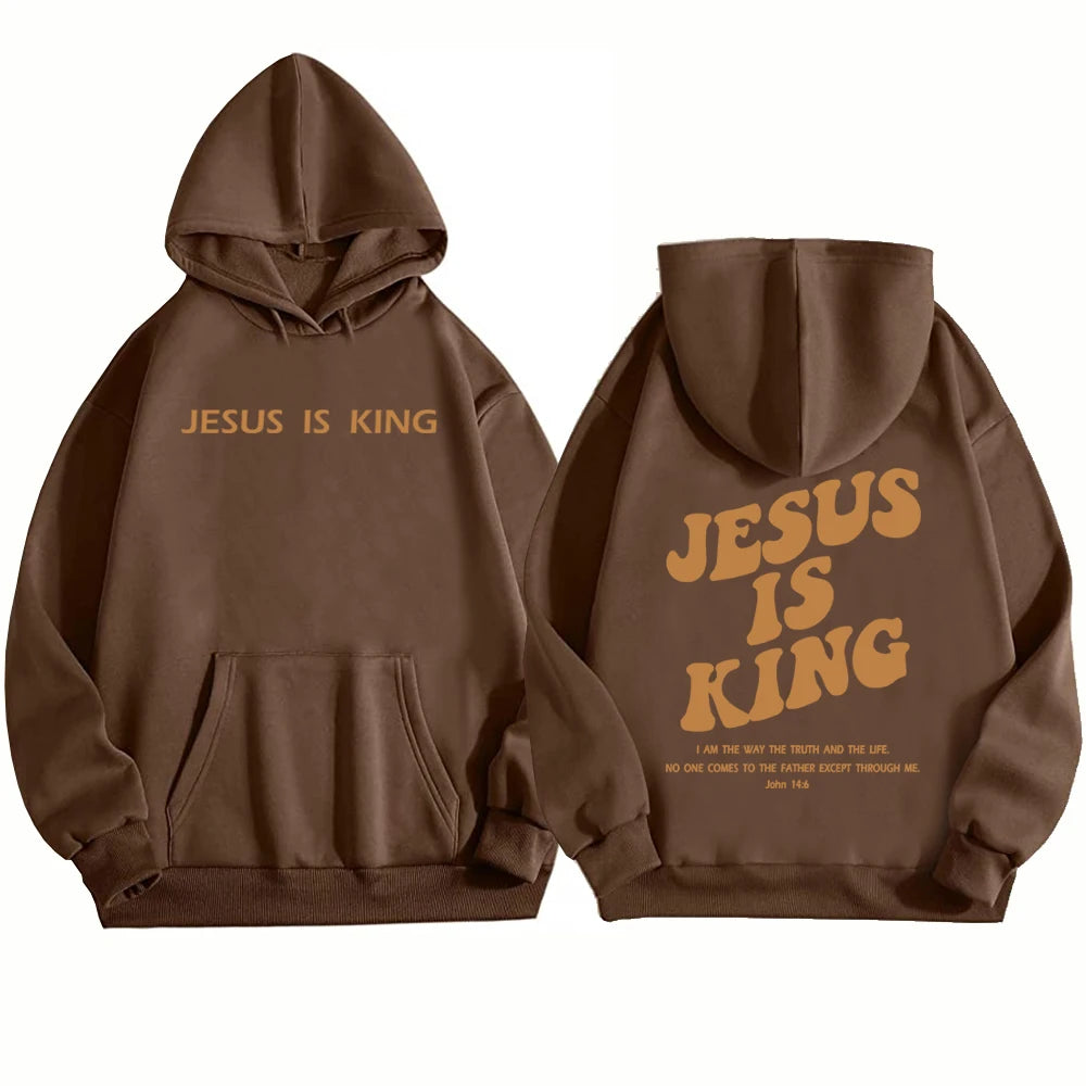 Jesus Is King Streetwear Hoodie - Christian Clothing & Urban Faith Apparel