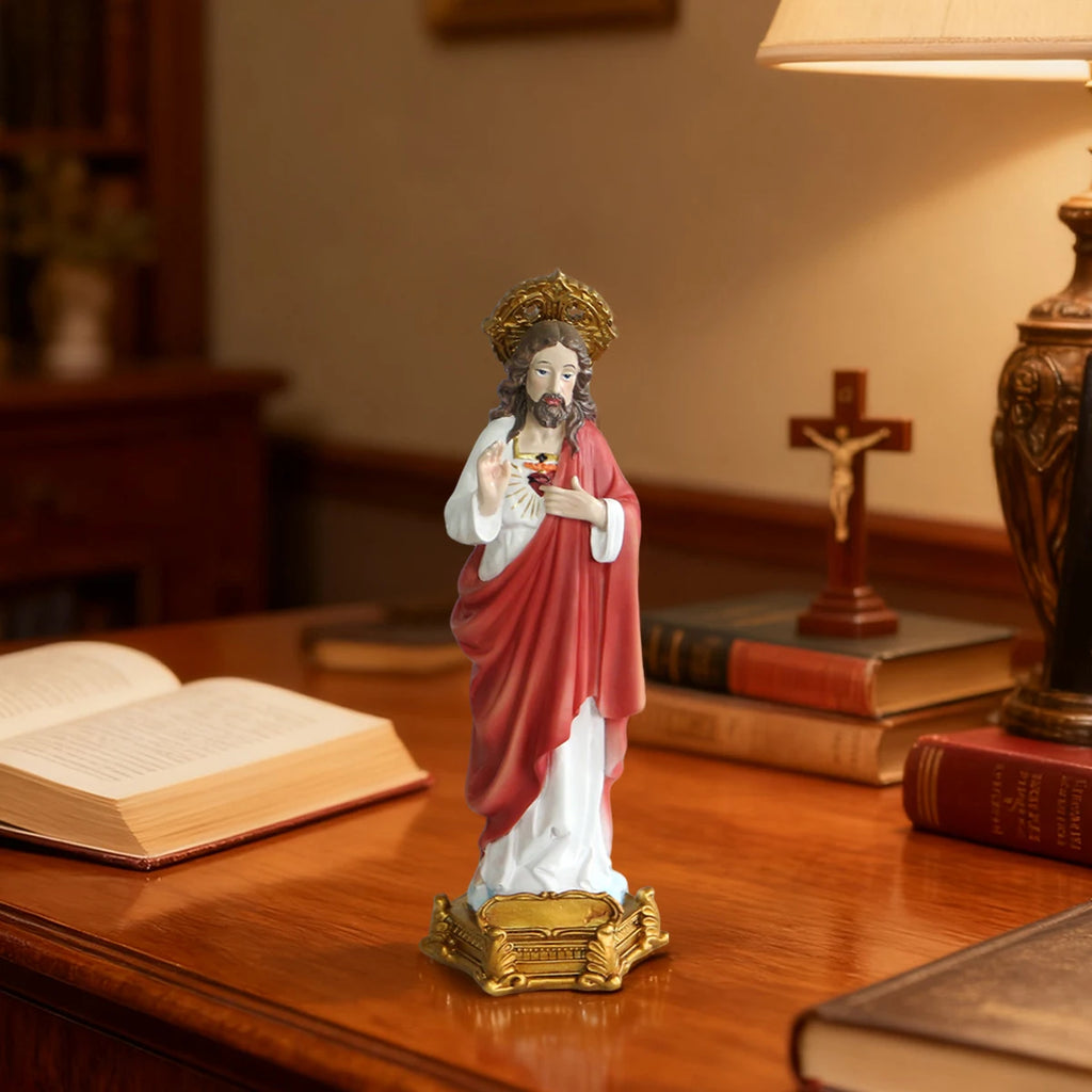 Jesus Christ Statue 8.77" - Resin Religious Decor