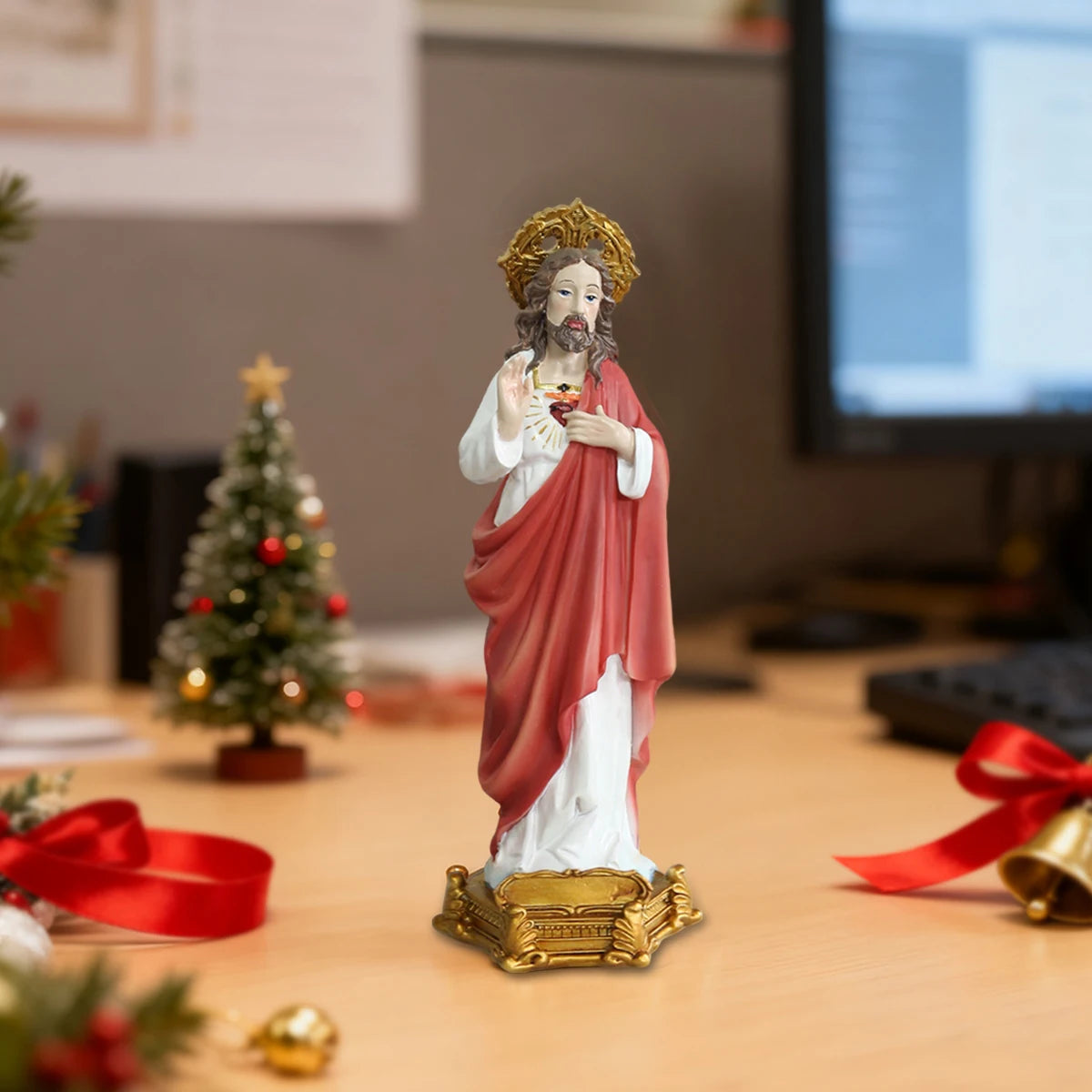 Jesus Christ Statue 8.77" - Resin Religious Decor