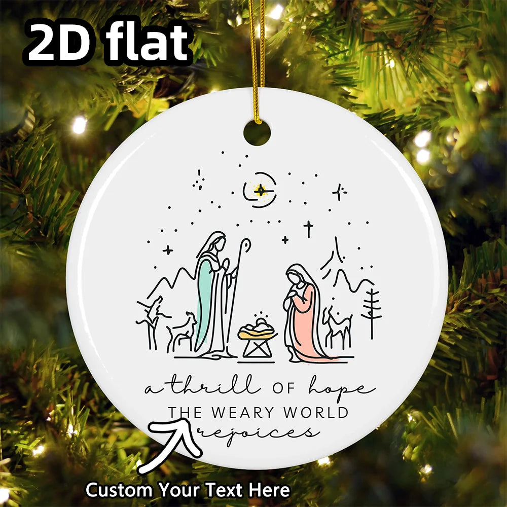 Nativity Scene Ornament - Baby Jesus Keepsake