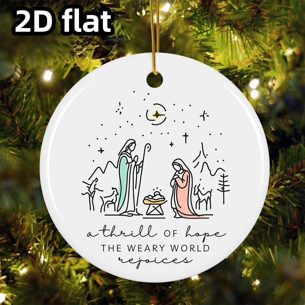 Nativity Scene Ornament - Baby Jesus Keepsake