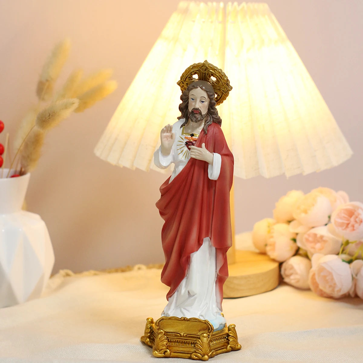Jesus Christ Statue 8.77" - Resin Religious Decor