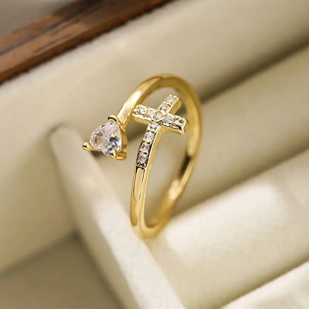 Womens Faith Cross Ring dsers