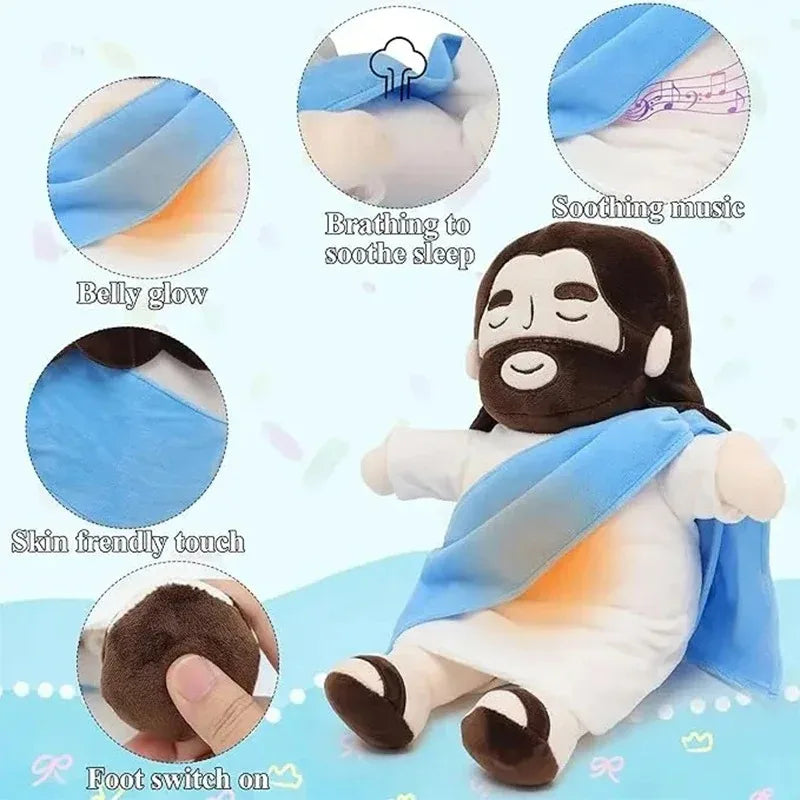 Breathing Jesus Plush Toy - 40CM Soothing Comfort