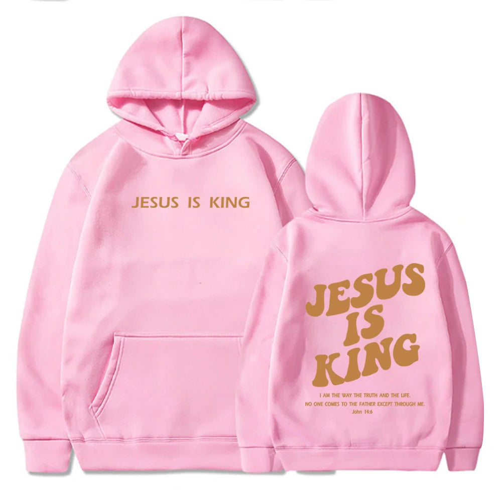 Jesus Is King Streetwear Hoodie - Christian Clothing & Urban Faith Apparel