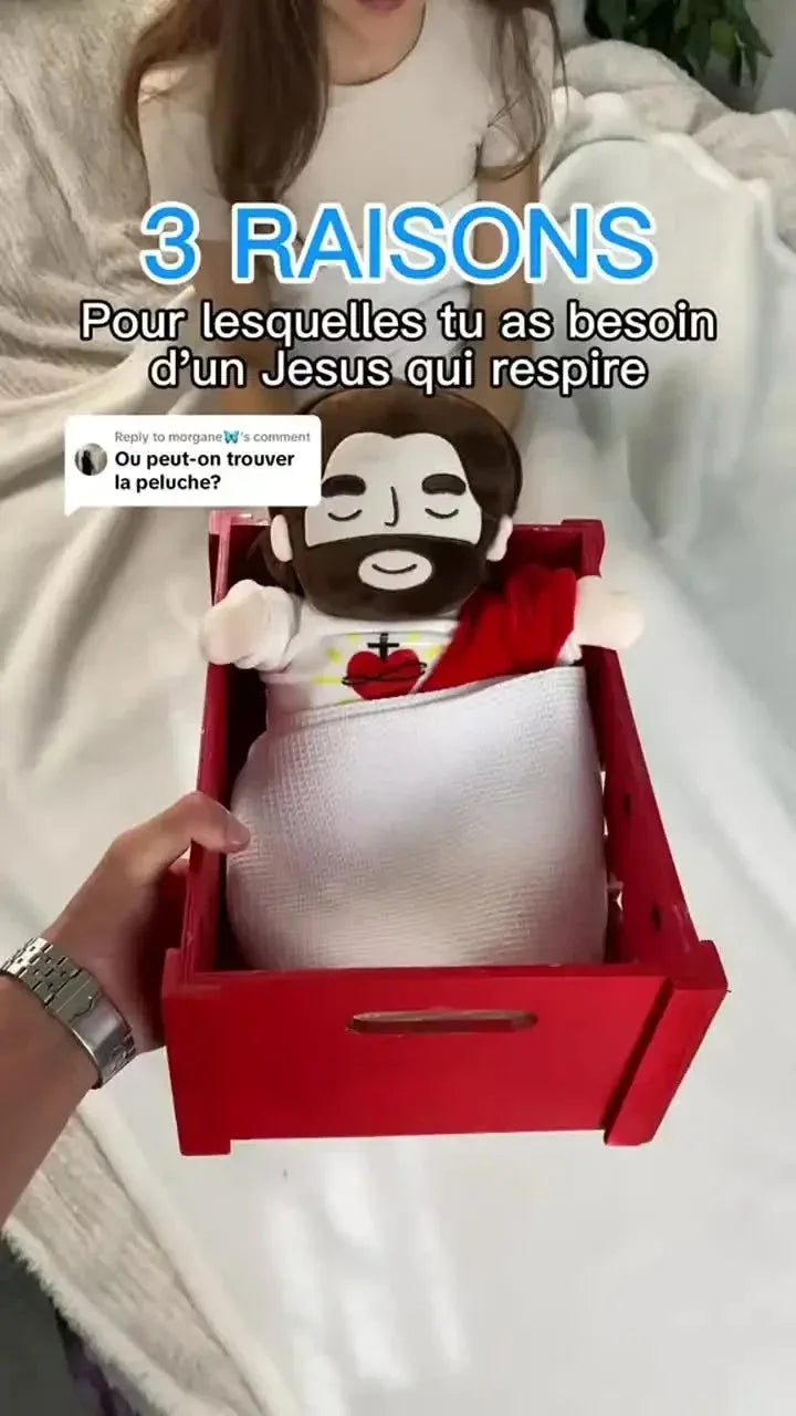 Breathing Jesus Plush Toy - 40CM Soothing Comfort