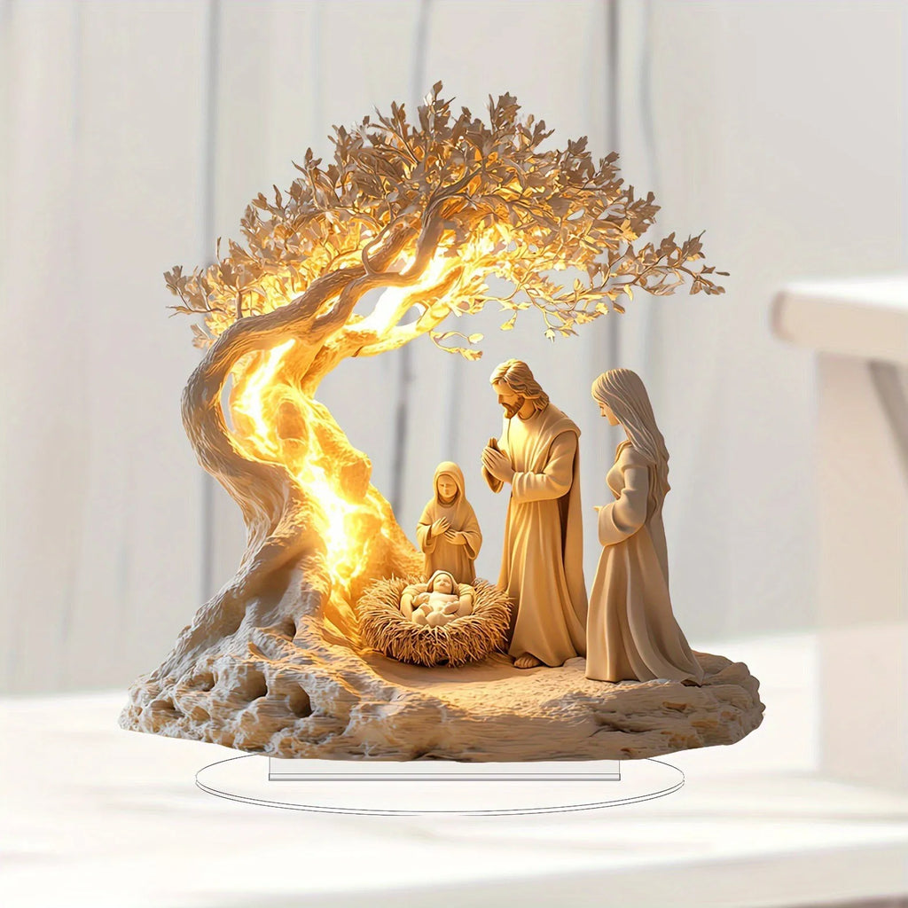 Jesus and the Tree of Life Acrylic Ornament