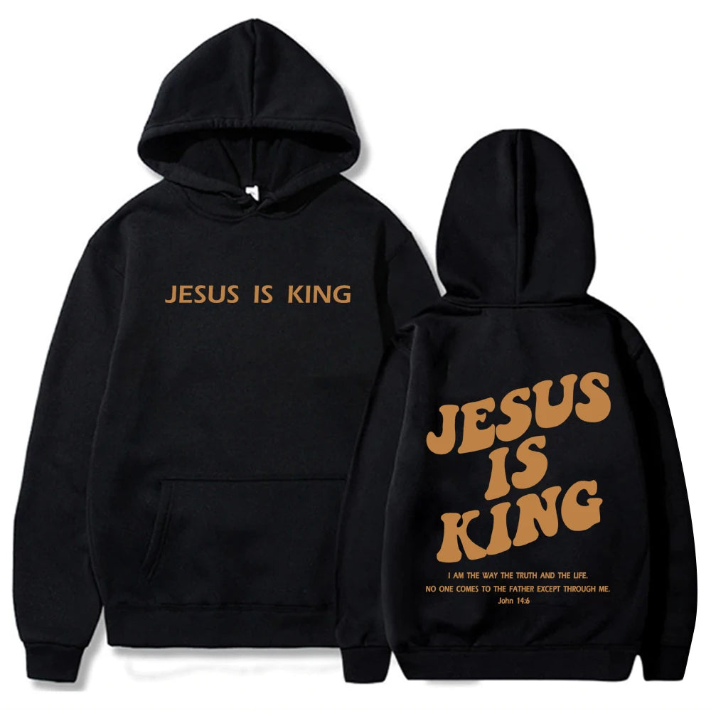 Jesus Is King Streetwear Hoodie - Christian Clothing & Urban Faith Apparel