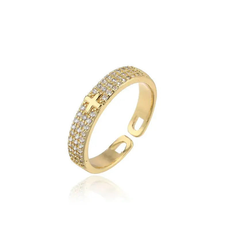 Womens Faith Cross Ring dsers