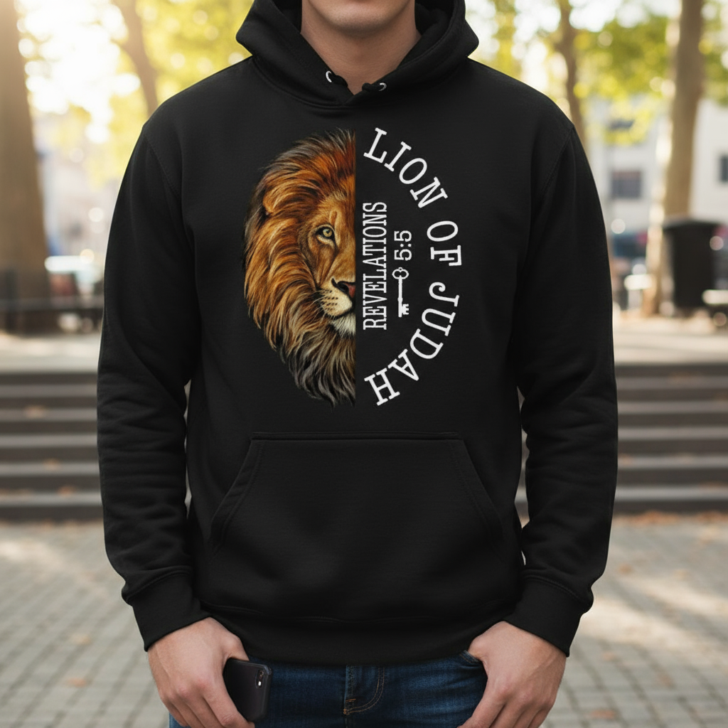 Lion of Judah Hoodie - no face focus