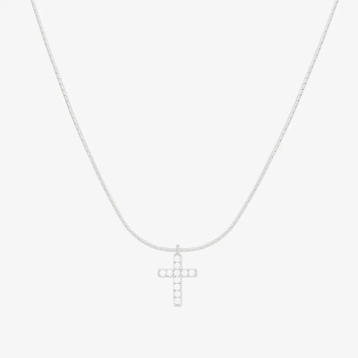 Cross pendant necklace - 925 sterling silver - Necklaces