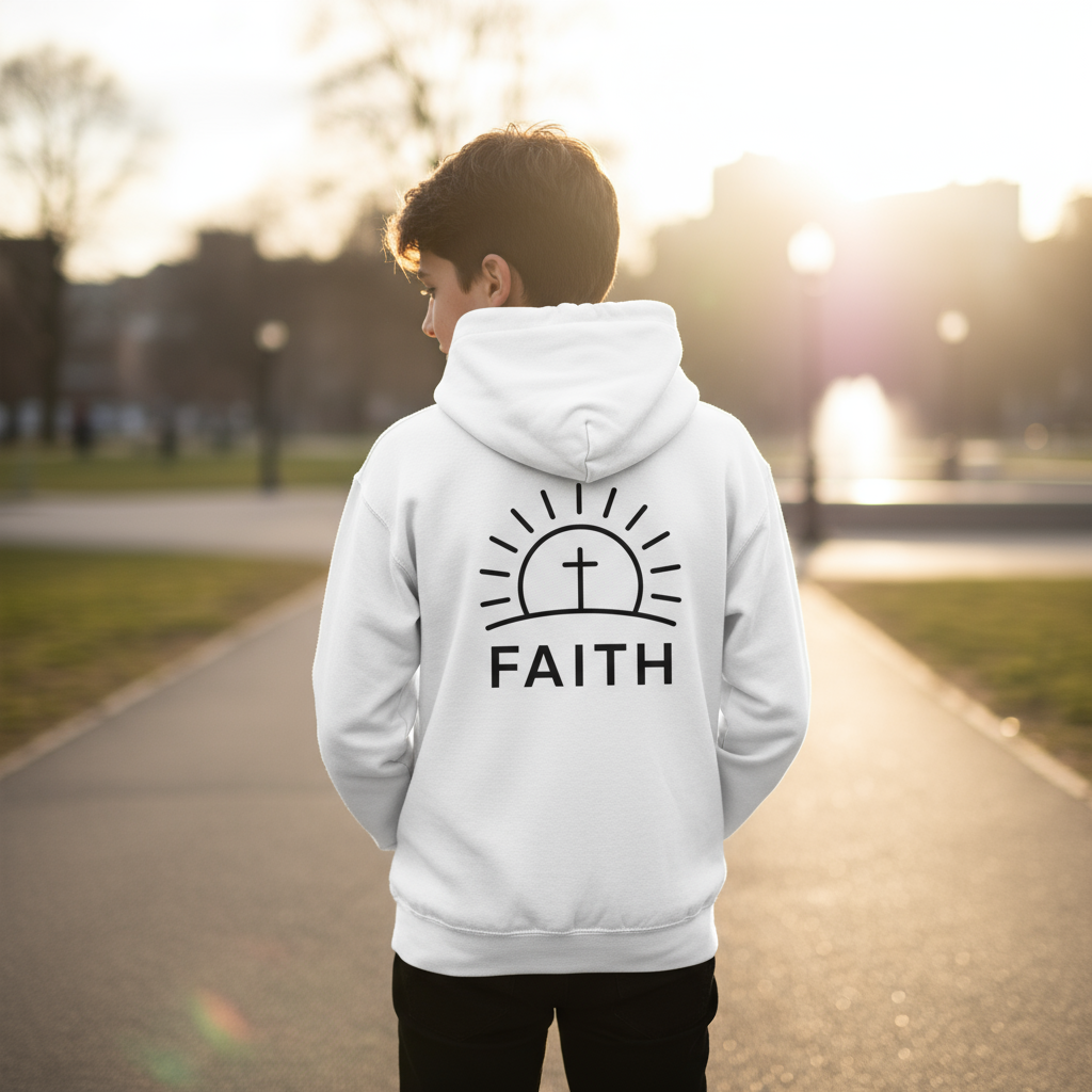 Youth Faith Hoodie - back